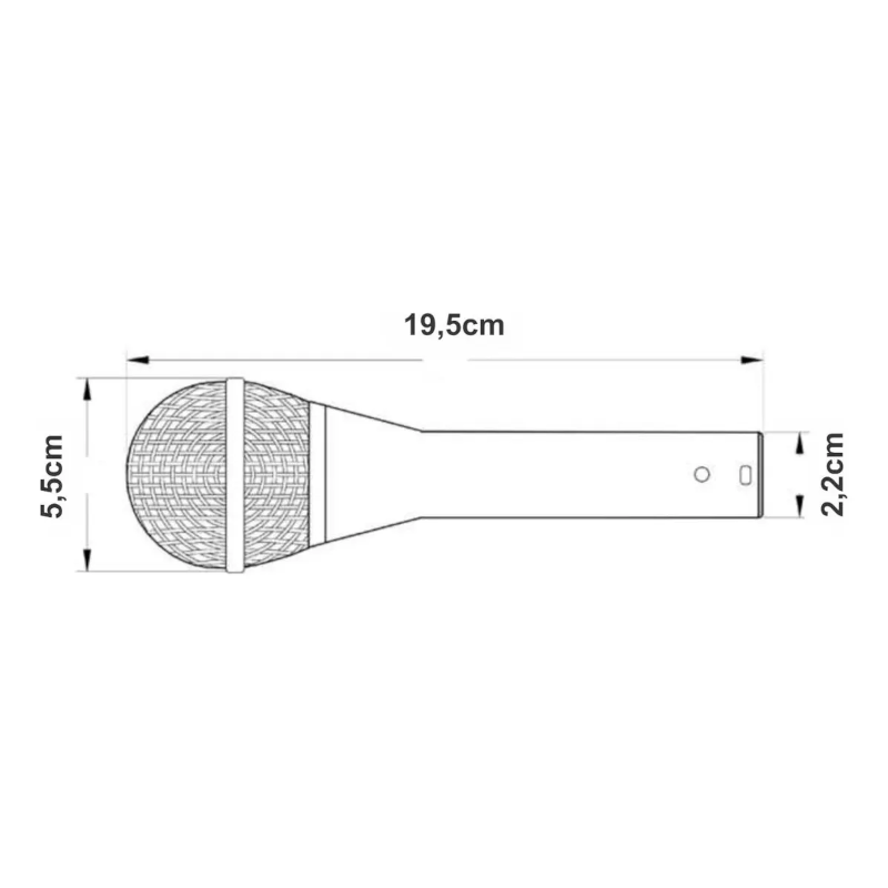 Microfono Dinamico Novik Fnk 40xlr C/ Cable Color Negro