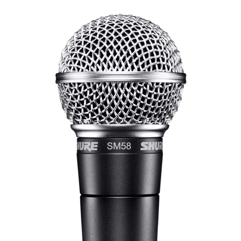 Micrófono Shure SM SM58-LC dinámico cardioide gris oscuro/plateado