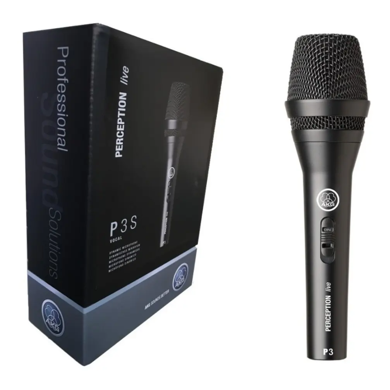 Micrófono AKG P3 S Dinámico Cardioide color negro