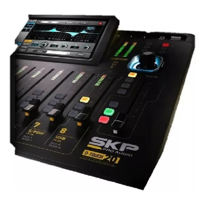Consola digital SKP Pro Audio D-Touch 20 canales Wi-Fi mezcla 16 buses phantom