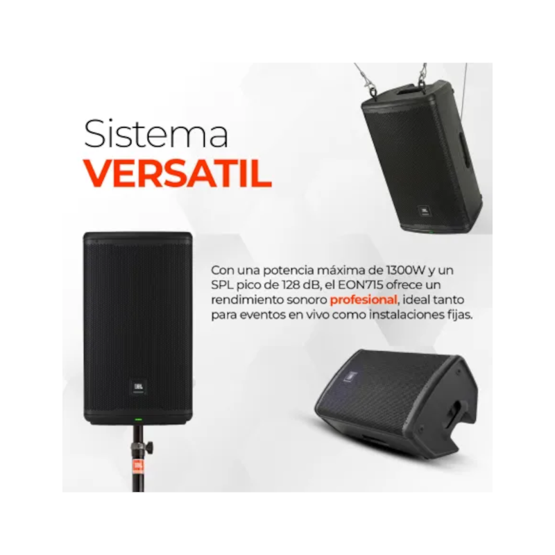 Bafle Activo JBL Eon 715 Potenciado Bt Woofer 15 650w Rms