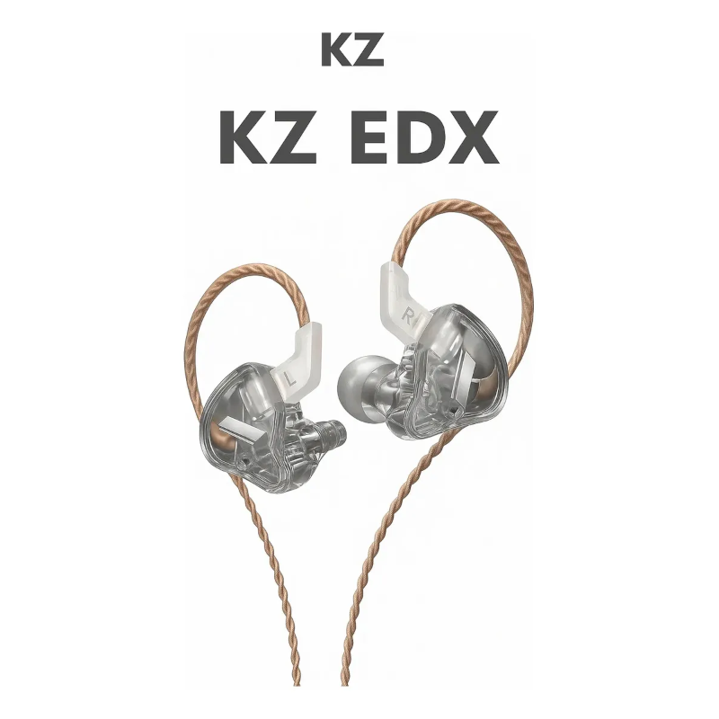Auriculares Kz Edx - Alta Definición - Gris Transparente