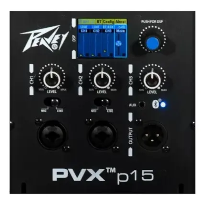 Bafle Amplificado Peavey PVXP 15DSP Negro Profesional 980W