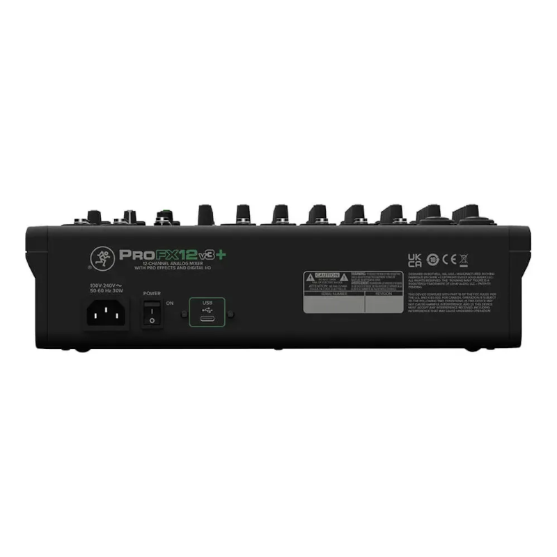 Consola Mackie Profx12v3+ Mixer 12ch Usb Bluetooth