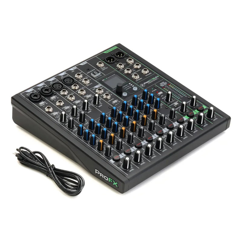 Consola Mackie Profx10v3+ Usb Interfaz Efectos 10 Canales